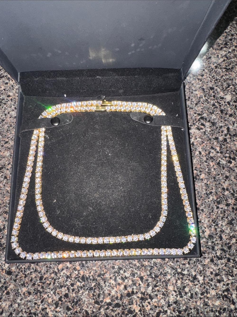 18” and 24”in tennis mossanite chain